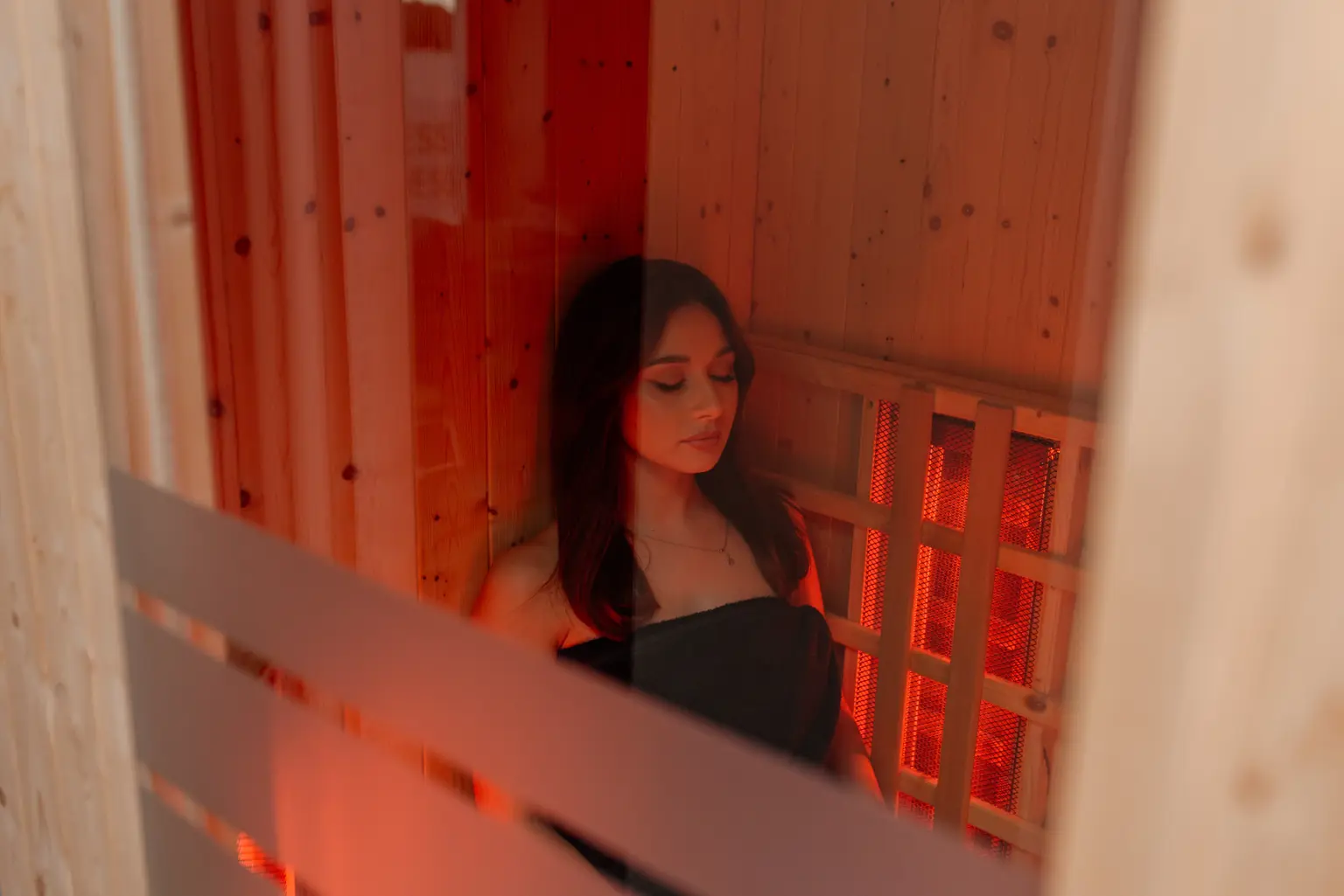 Strefa wellness z sauną infrared w studiu Twoja Figura
